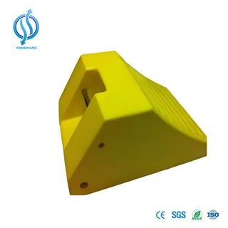 Calzos para ruedas de estacionamiento de camiones de material PU de gran capacidad