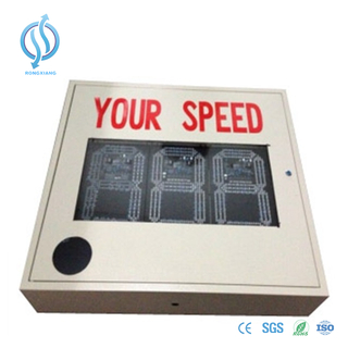 Personalice las señales de velocidad del radar solar para el control del tráfico