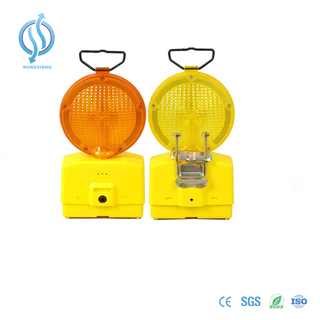 Luz de advertencia de tráfico de seguridad de color ámbar y amarillo dentro de la batería de 6V 4r25