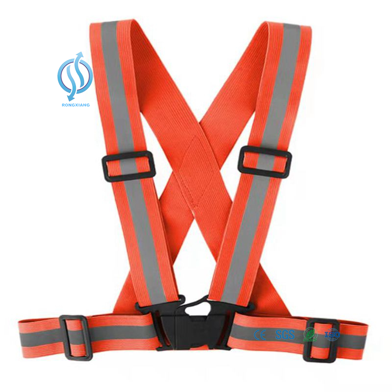 Chaleco reflectante de seguridad Bolsillo elástico Trabajo nocturno