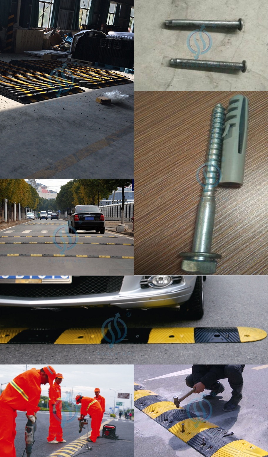 joroba de velocidad de goma