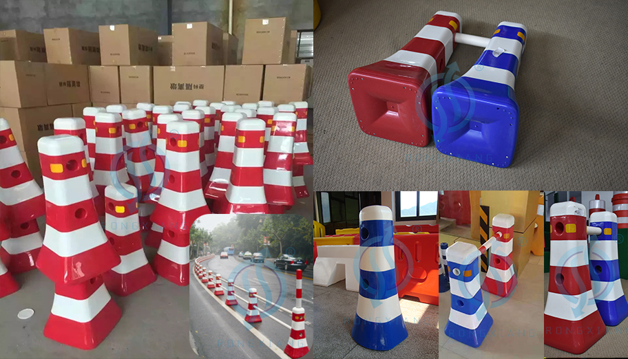 Barrera de tr&aacute;fico de pl&aacute;stico