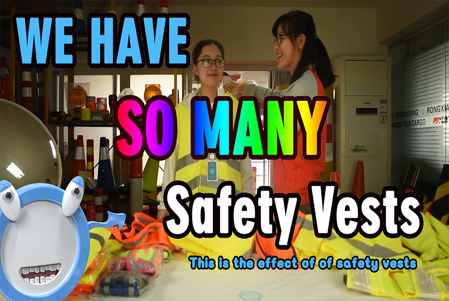 Show de chalecos de seguridad